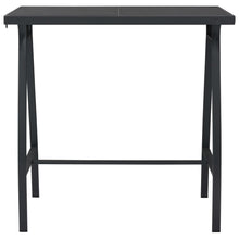 Tuinbartafel Gehard Glas Zwart 110 x 60 x 110 cm