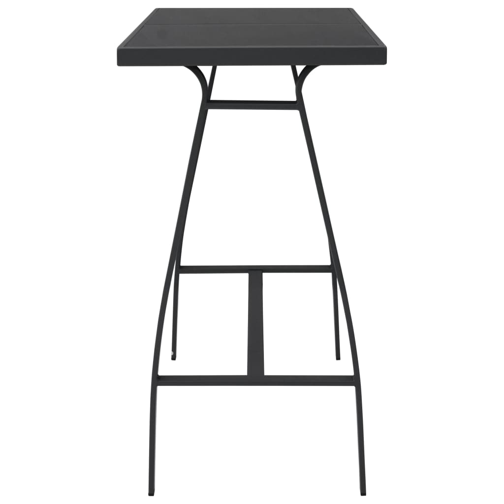 Tuinbartafel Gehard Glas Zwart 110 x 60 x 110 cm