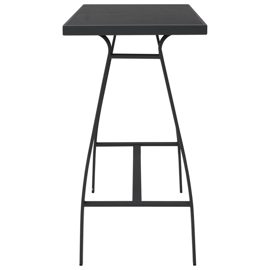 Tuinbartafel Gehard Glas Zwart 110 x 60 x 110 cm