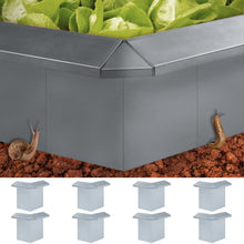 Slakkenhek Verbindingen 8 St 10X10X25 Cm Gegalvaniseerd Staal