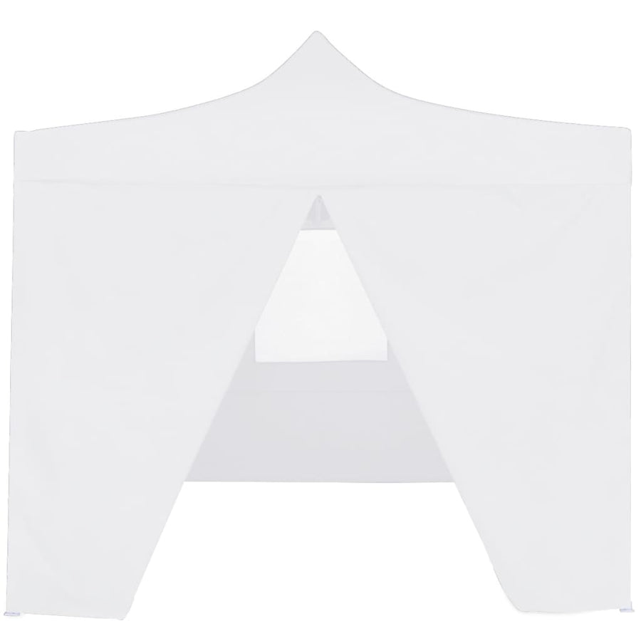 Partytent Met 4 Zijwanden Inklapbaar 3X3 M Staal Wit
