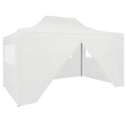 Partytent Met 4 Zijwanden Inklapbaar 3X4,5 M Wit