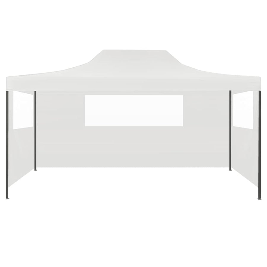 Partytent Met 3 Zijwanden Inklapbaar 3X4,5 M Wit