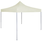 Partytent 2x2 m inklapbaar staal crème