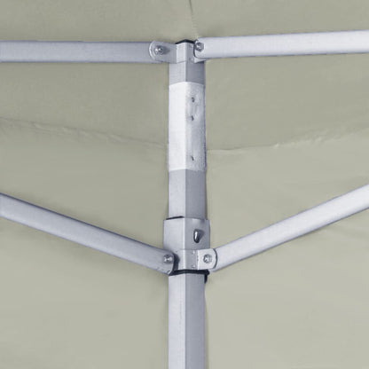 Partytent Met 2 Zijwanden Inklapbaar 2X2 M Staal Crème