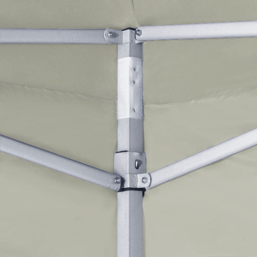 Partytent Met 2 Zijwanden Inklapbaar 2X2 M Staal Crème