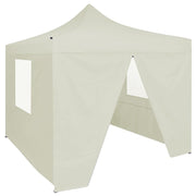 Partytent 2x2 m inklapbaar crème