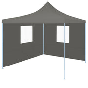 Partytent 2x2 m inklapbaar staal antraciet