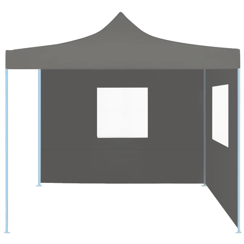 Partytent Met 2 Zijwanden Inklapbaar 2X2 M Staal Antraciet