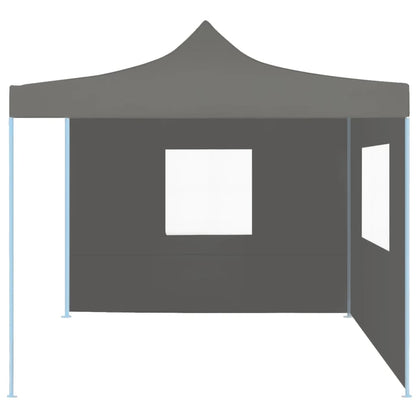 Partytent Met 2 Zijwanden Inklapbaar 2X2 M Staal Antraciet