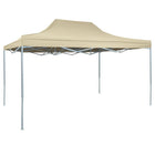 Partytent 3x4 m inklapbaar staal crème