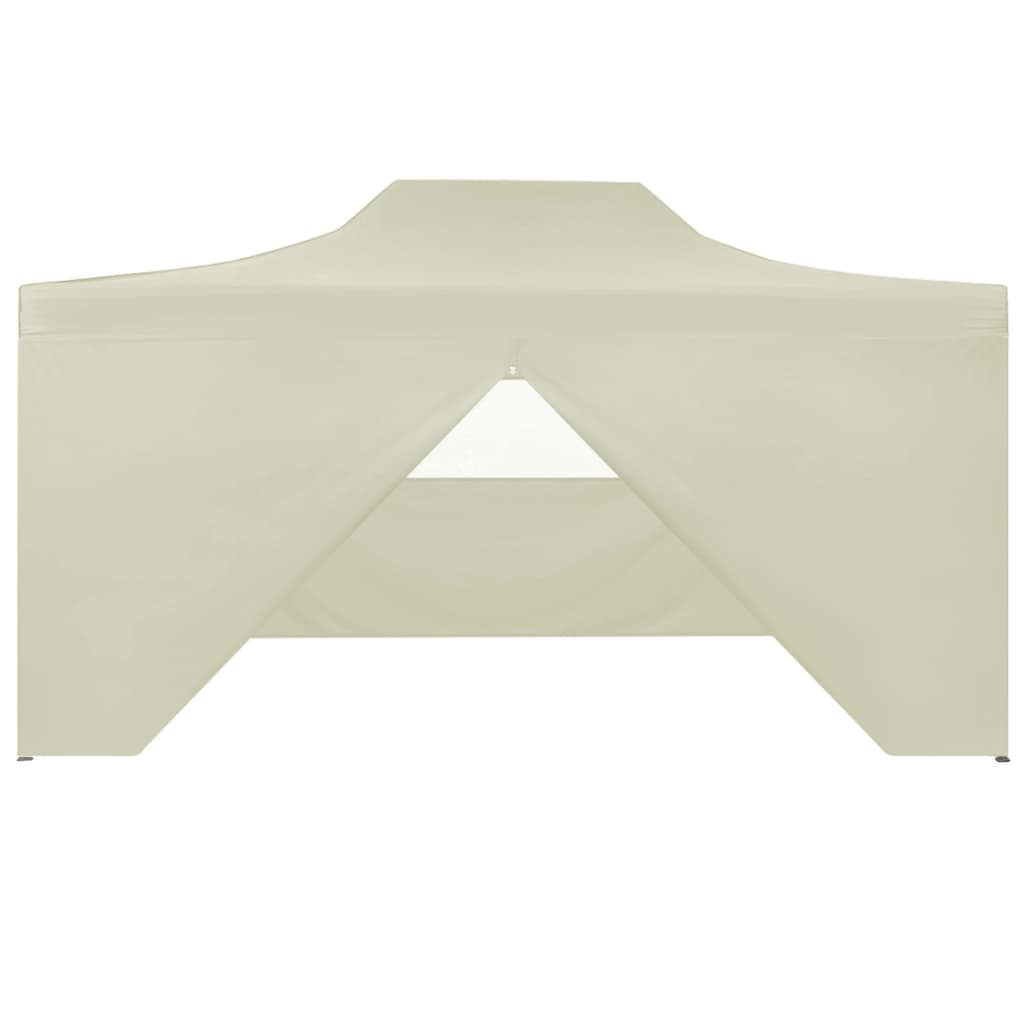 Partytent Met 4 Zijwanden Inklapbaar 3X4 M Staal Crème
