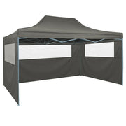 Partytent 3x4 m staal antraciet met 3 zijwanden