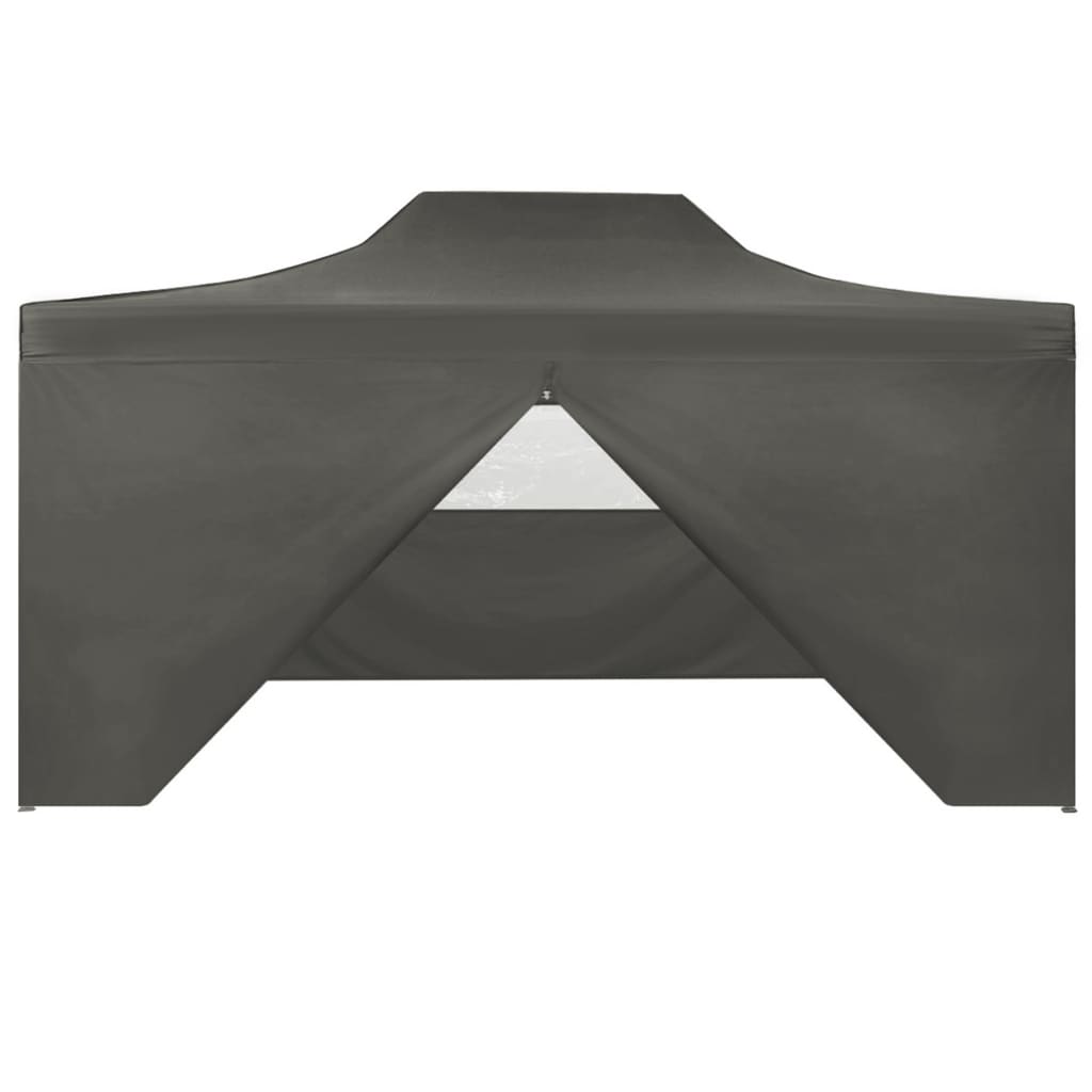 Partytent Met 4 Zijwanden Inklapbaar 3X4 M Staal Antraciet