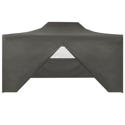 Partytent Met 4 Zijwanden Inklapbaar 3X4 M Staal Antraciet