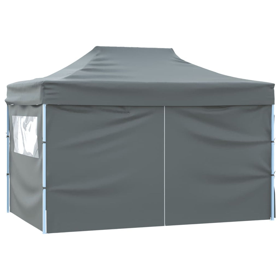 Partytent Met 4 Zijwanden Inklapbaar 3X4 M Staal Antraciet
