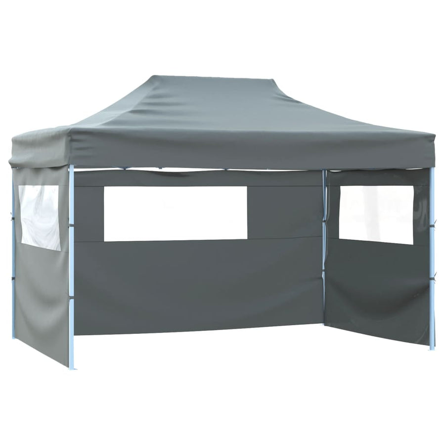 Partytent Met 4 Zijwanden Inklapbaar 3X4 M Staal Antraciet