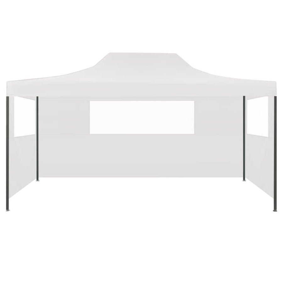 Partytent Met 3 Zijwanden Inklapbaar 3X4 M Staal Wit