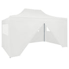 Partytent Met 4 Zijwanden Inklapbaar 3X4 M Staal Wit steel white