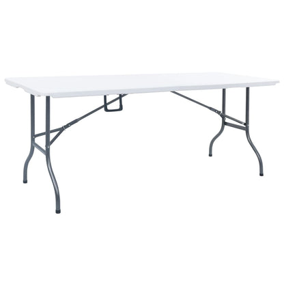Tuintafel Inklapbaar 180X72X72 Cm Hdpe Wit