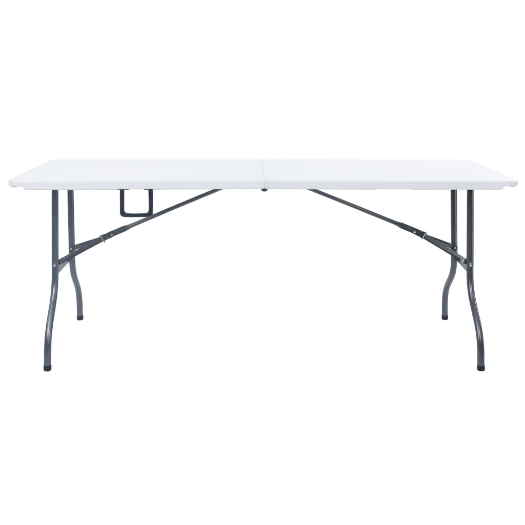 Tuintafel Inklapbaar 180X72X72 Cm Hdpe Wit