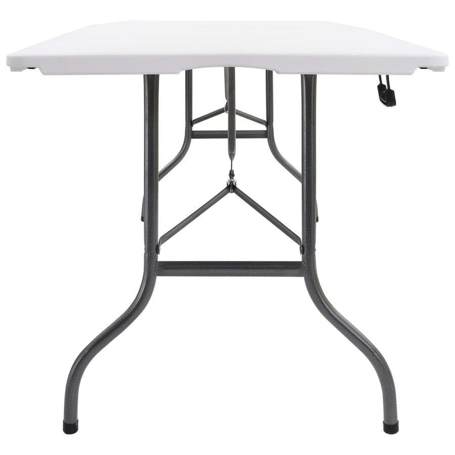 Tuintafel Inklapbaar 180X72X72 Cm Hdpe Wit