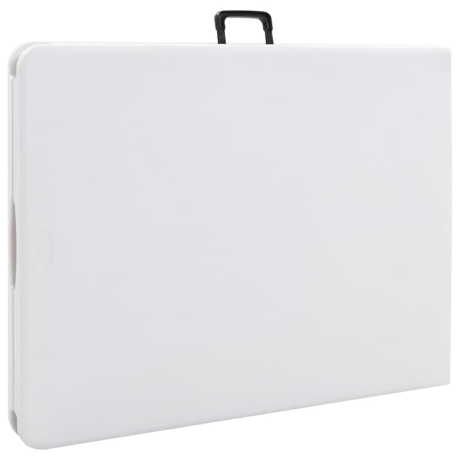 Tuintafel Inklapbaar 180X72X72 Cm Hdpe Wit
