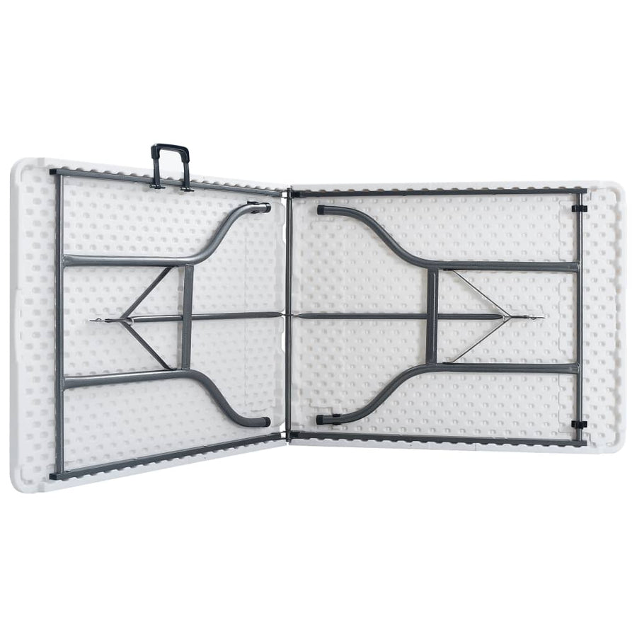 Tuintafel Inklapbaar 180X72X72 Cm Hdpe Wit