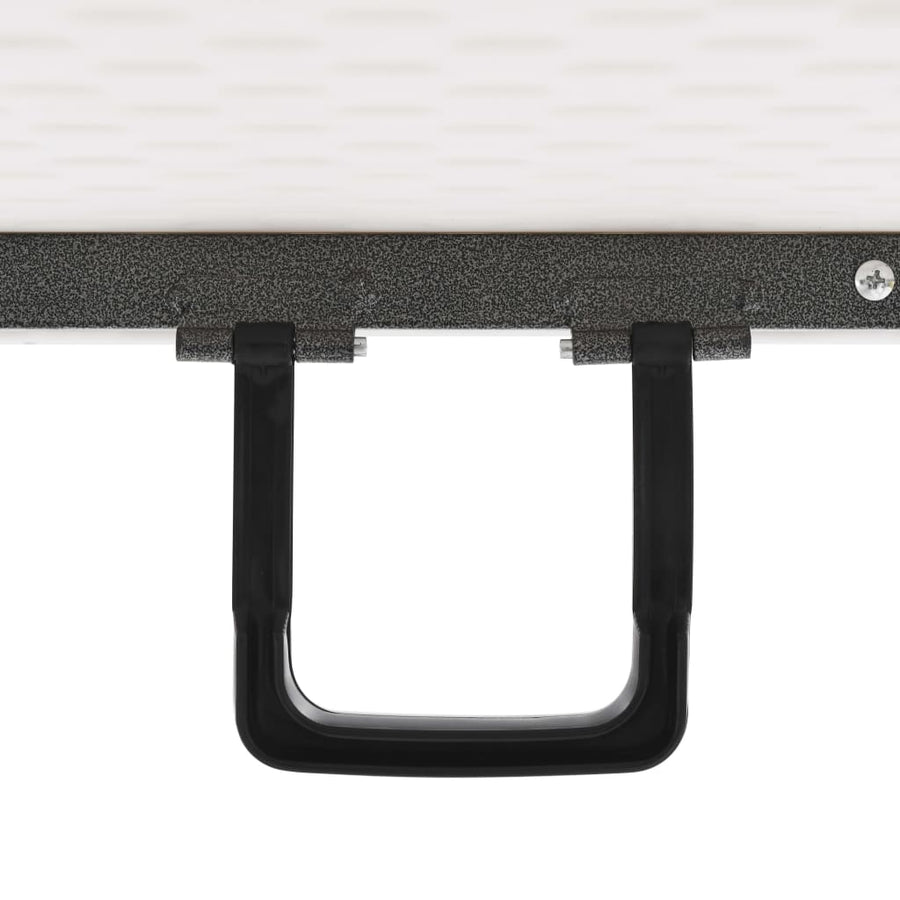 Tuintafel Inklapbaar 180X72X72 Cm Hdpe Wit
