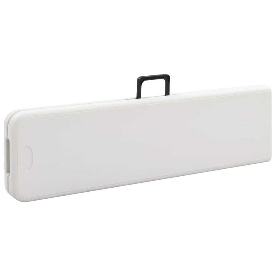 Tuinbanken Inklapbaar 2 St 180 Cm Hdpe Wit