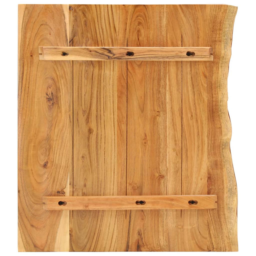 Wastafelblad 58X52X2,5 Cm Massief Acaciahout 58 x 52 x 2.5 cm