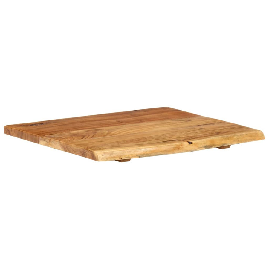 Wastafelblad 58X52X2,5 Cm Massief Acaciahout 58 x 52 x 2.5 cm