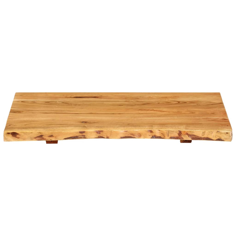 Wastafelblad 58X52X2,5 Cm Massief Acaciahout 58 x 52 x 2.5 cm
