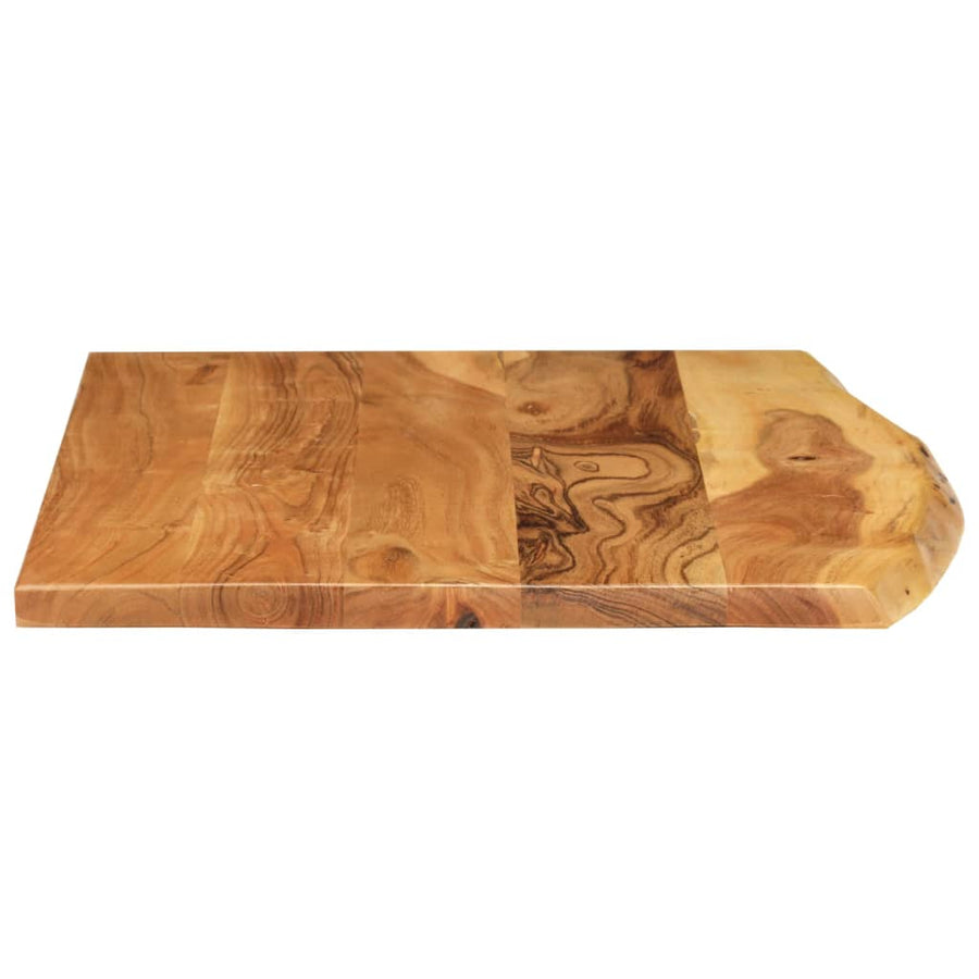 Wastafelblad 80X52X2,5 Cm Massief Acaciahout 80 x 52 x 2.5 cm