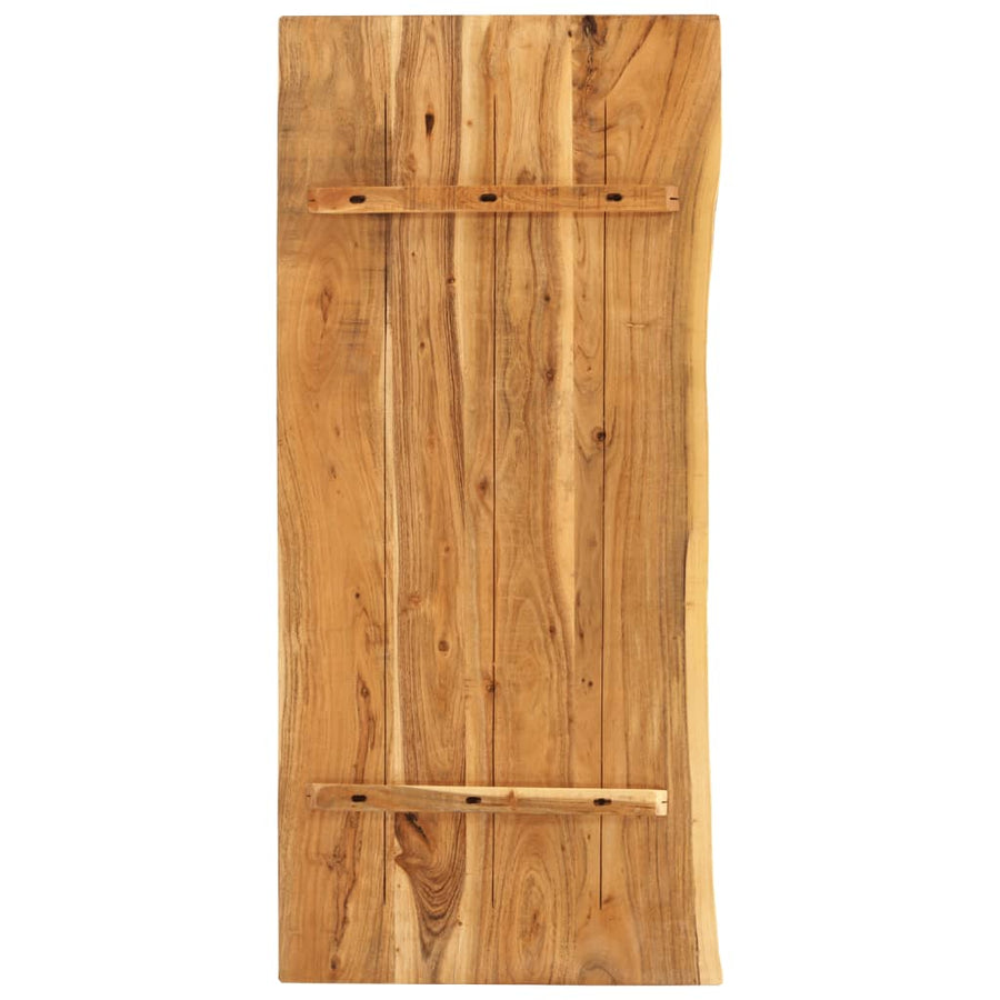 Wastafelblad 114X52X2,5 Cm Massief Acaciahout 114 x 52 x 2.5 cm