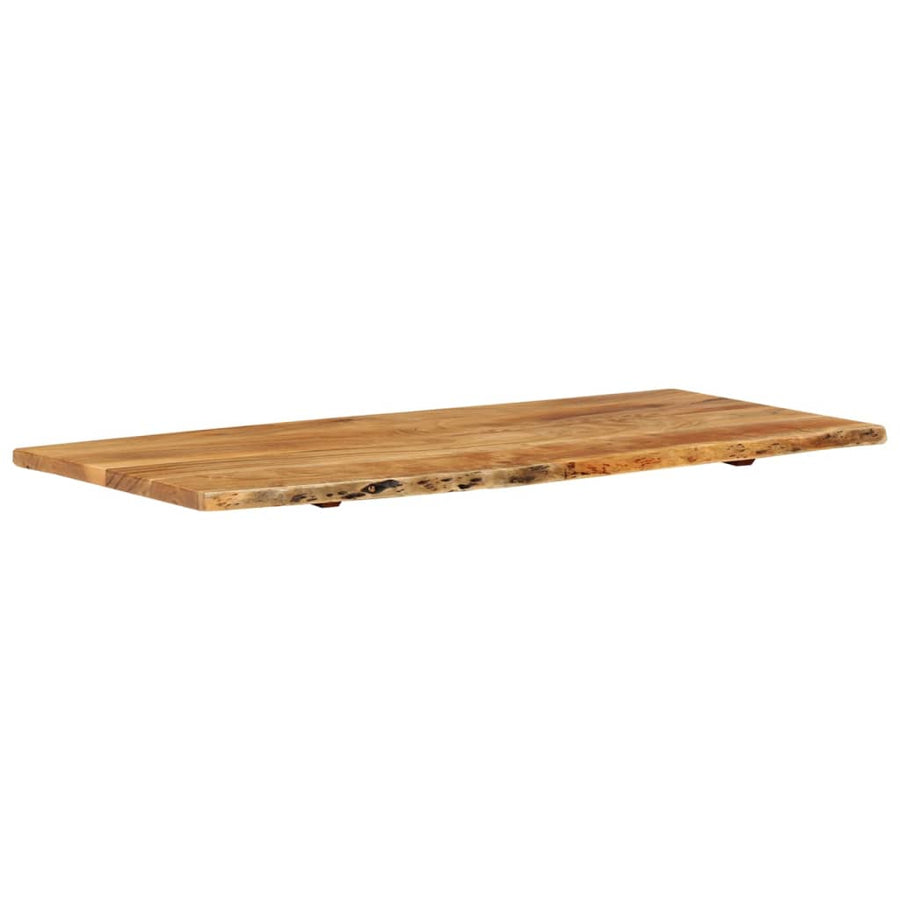 Wastafelblad 114X52X2,5 Cm Massief Acaciahout 114 x 52 x 2.5 cm