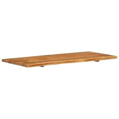 Wastafelblad 114X52X2,5 Cm Massief Acaciahout 114 x 52 x 2.5 cm