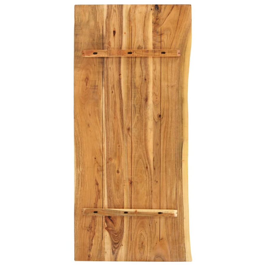 Wastafelblad 140X52X2,5 Cm Massief Acaciahout 140 x 52 x 2.5 cm