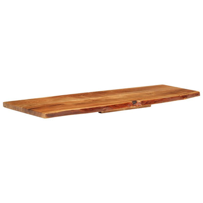 Wastafelblad 140X52X3,8 Cm Massief Acaciahout 140 x 52 x 3.8 cm