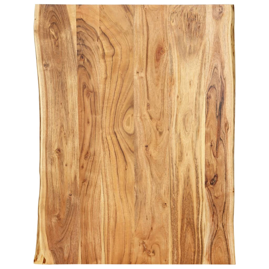 Tafelblad 80X(50-60)X2,5 Cm Massief Acaciahout 80 x 60 x 2.5 cm