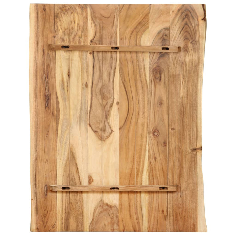 Tafelblad 80X(50-60)X2,5 Cm Massief Acaciahout 80 x 60 x 2.5 cm