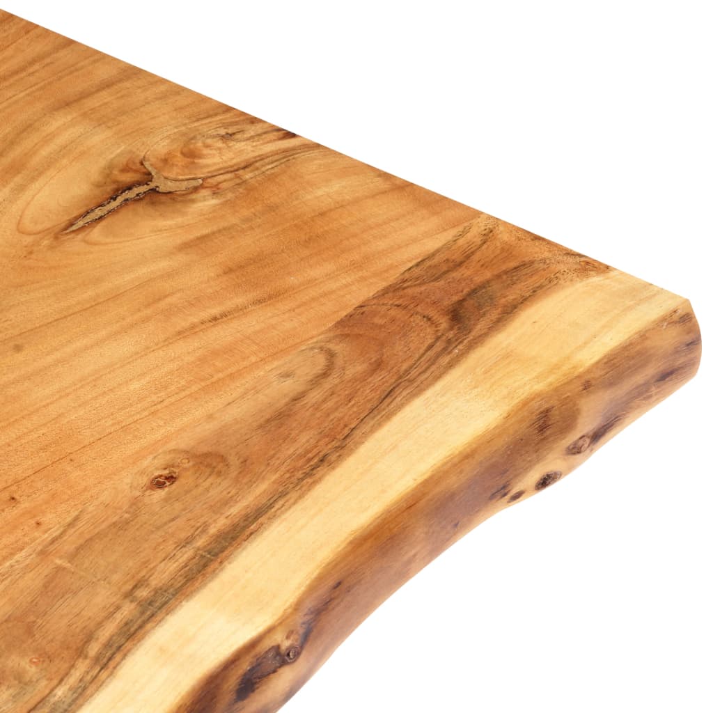 Tafelblad 80X(50-60)X2,5 Cm Massief Acaciahout 80 x 60 x 2.5 cm