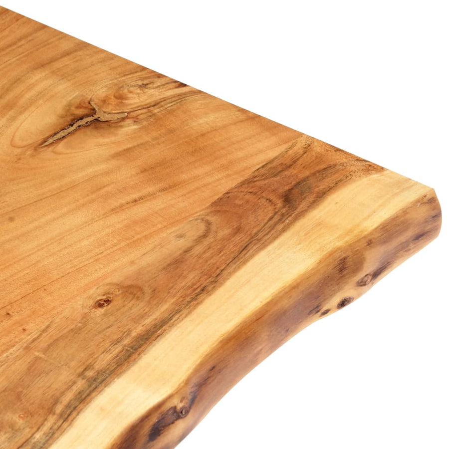 Tafelblad 80X(50-60)X2,5 Cm Massief Acaciahout 80 x 60 x 2.5 cm