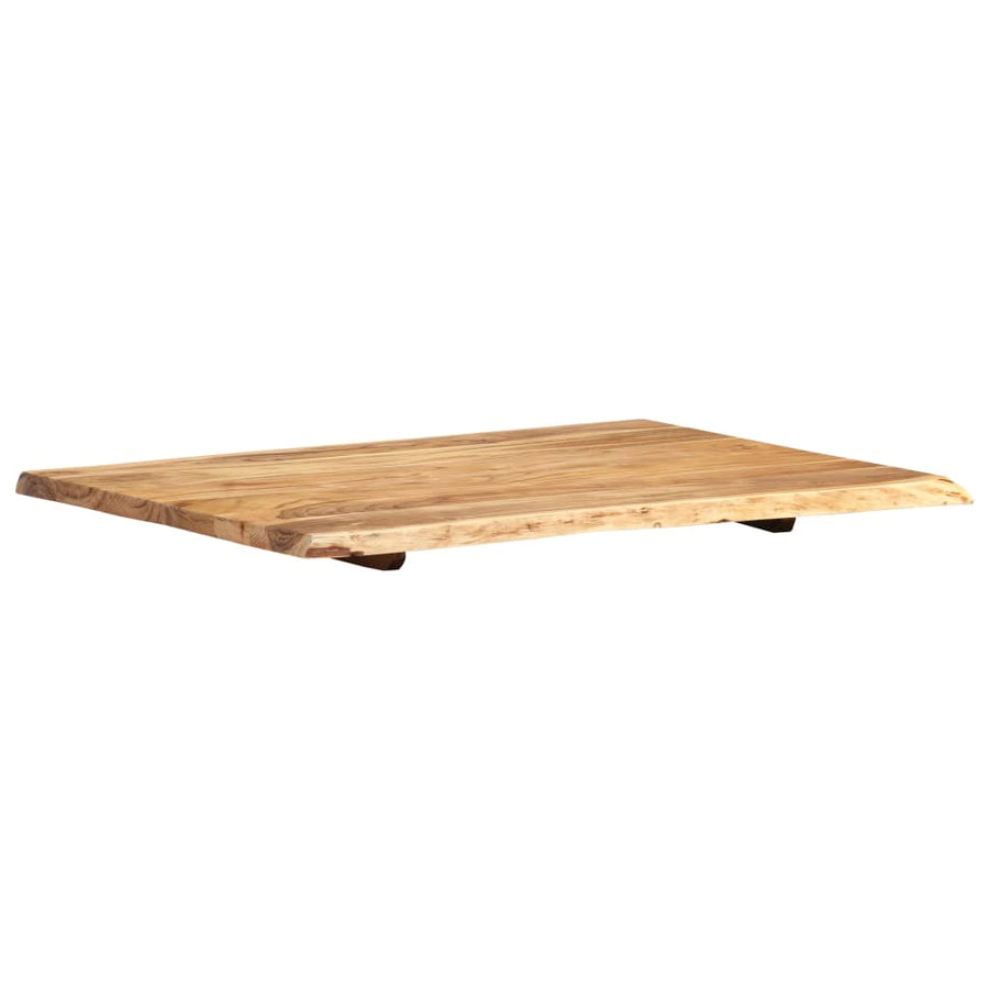 Tafelblad 80X(50-60)X2,5 Cm Massief Acaciahout 80 x 60 x 2.5 cm