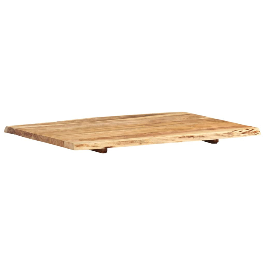 Tafelblad 80X(50-60)X2,5 Cm Massief Acaciahout 80 x 60 x 2.5 cm