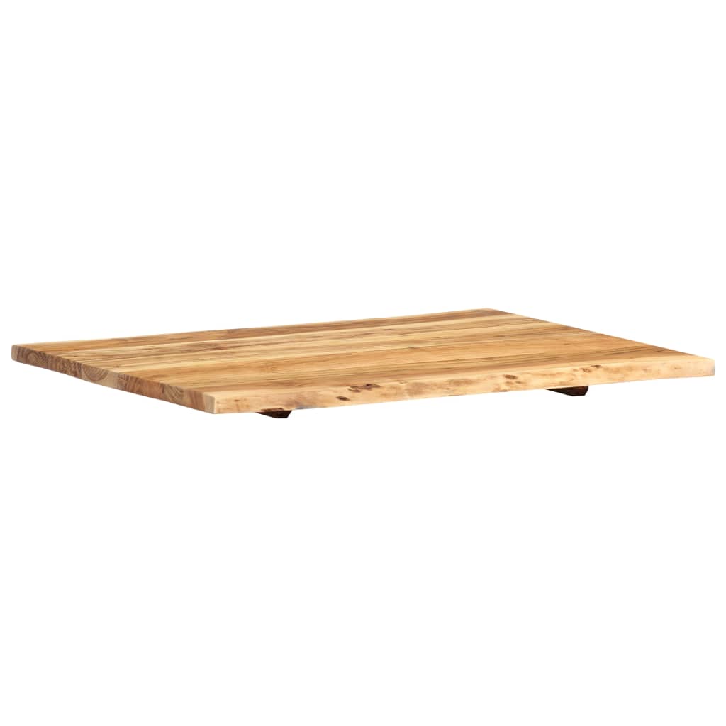 Tafelblad 80X(50-60)X2,5 Cm Massief Acaciahout 80 x 60 x 2.5 cm