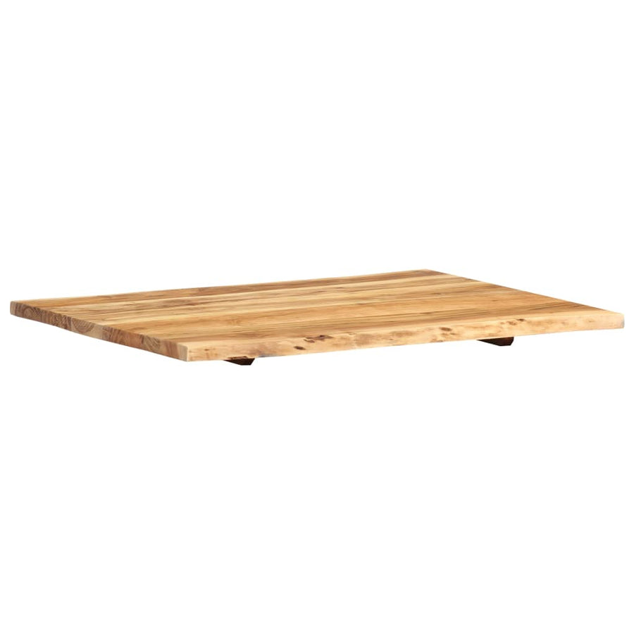 Tafelblad 80X(50-60)X2,5 Cm Massief Acaciahout 80 x 60 x 2.5 cm