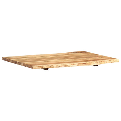 Tafelblad 80X(50-60)X2,5 Cm Massief Acaciahout 80 x 60 x 2.5 cm