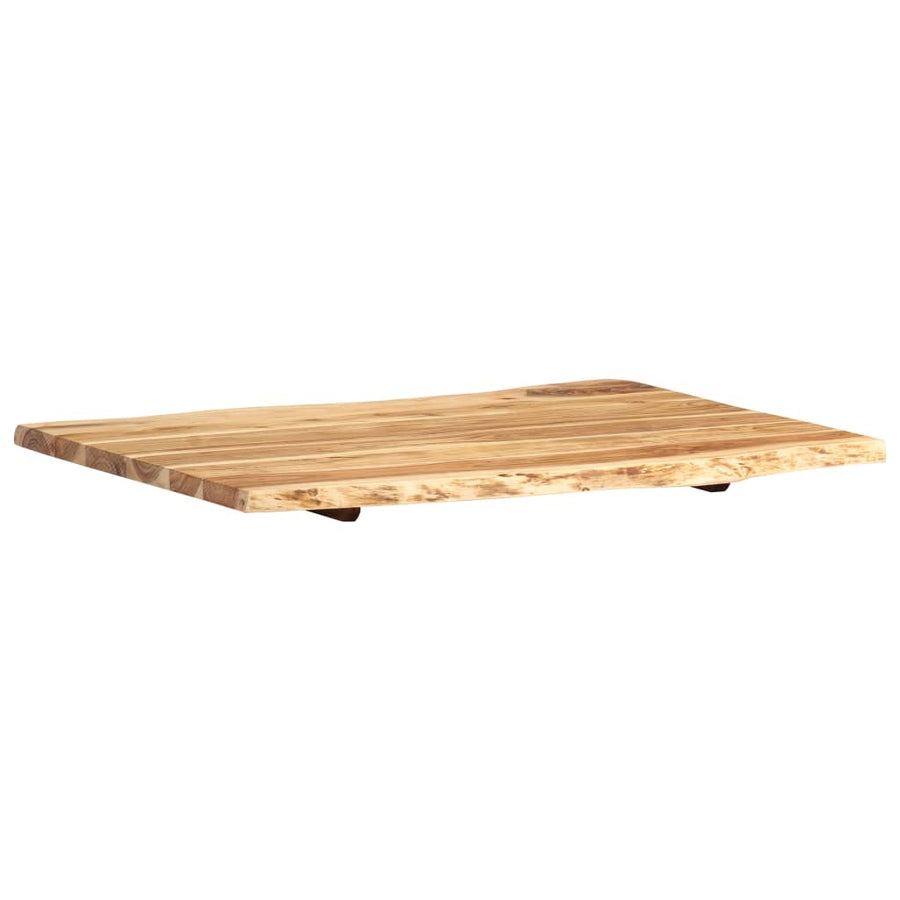 Tafelblad 80X(50-60)X2,5 Cm Massief Acaciahout 80 x 60 x 2.5 cm