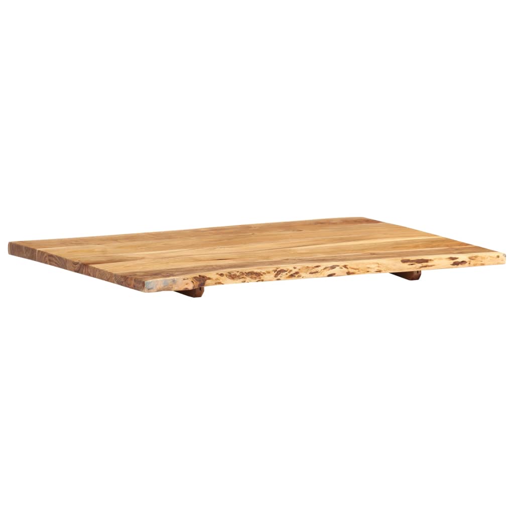 Tafelblad 80X(50-60)X2,5 Cm Massief Acaciahout 80 x 60 x 2.5 cm